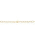 ფოტო #4 პროდუქტის Polished Paperclip & Round Link 17" Layered Necklace in 14k Gold