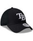 ფოტო #2 პროდუქტის Men's Tampa Bay Rays Evergreen Black White Neo 39THIRTY Flex Hat