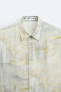 Рубашка из рельефной ткани tie-dye ZARA