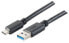 Фото #1 товара Разъем USB C - USB A ShiverPeaks BS77141-1.8 - черный