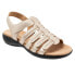 Фото #2 товара Trotters Tiki Laser T2322-719 Womens Beige Leather Slingback Sandals Shoes