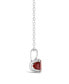 Gemstone Pendant Necklace in Sterling Silver