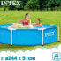 Фото #3 товара Бассейн круглый Intex Metal Frame Pool 244x51 см