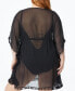 ფოტო #2 პროდუქტის Plus Size Gypset Chiffon Caftan Swim Cover-Up