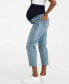 Women's Cotton Tapered Maternity Jeans Голубой, 8 - фото #2