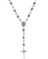 Men's Stainless Steel Prayer Rosary 28" Lariat Necklace