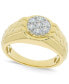 ფოტო #1 პროდუქტის Men's Diamond Ring (1/2 ct. t.w.) in 10K Gold
