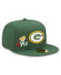 Фото #2 товара Men's Green Green Bay Packers Crown 4x Super Bowl Champions 59FIFTY Fitted Hat