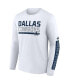 Фото #3 товара Men's Navy, White Dallas Cowboys Two-Pack 2023 Schedule T-shirt Combo Set