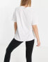 Фото #3 товара Il Sarto overzized t-shirt with jumbled logo in white