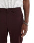 ASOS DESIGN slim suit trouser in burgundy