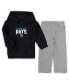 ფოტო #1 პროდუქტის Toddler Boys Navy, Heather Gray Tampa Bay Rays Fan Flare Fleece Hoodie and Pants Set