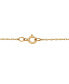 Фото #3 товара Wrapped diamond Accent Butterfly 17" Pendant Necklace in 14k Yellow, White or Rose Gold, Created for Macy's