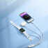 Фото #8 товара Зарядное устройство для смартфонов joyroom 3w1 Kabel USB-A с беспроводной зарядкой + 2x iPhone Lightning 1.2 м белый