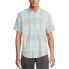 George Shirt Men's Small Multicolor Plaid Short Sleeves Classic Fit Button-Down