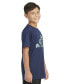 ფოტო #2 პროდუქტის Big Boys Short-Sleeve Pebble Camo Logo Graphic T-Shirt