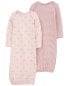 Фото #8 товара Baby Rainbow 2-Pack PurelySoft Sleeper Gowns Preemie (Up to 6lbs)