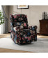 Ahlen Floral Wooden Upholstery Recliner with Swivel Base