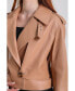 ფოტო #3 პროდუქტის Women's Leather Jacket , Tan