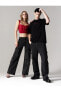 Фото #2 товара Джинсовые брюки Koton Kargo Straight Jean с Ярким Эффектом - Eve Jean