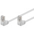 Фото #2 товара Wentronic CAT 5e Patch Cable 2x 90° Angled - F/UTP - white - 2 m - 2 m - Cat5e - F/UTP (FTP) - RJ-45 - RJ-45