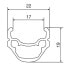 MAVIC Crossride UB 26´´ QR MTB rear wheel