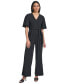 Women's Flutter-Sleeve Wide-Leg Jumpsuit