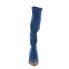 Фото #3 товара Diesel D-Venus KBT Y02917-P4734-T6019 Womens Blue Canvas Knee High Boots 6