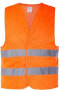 Фото #1 товара Камуфляжная жилетка с сеткой и отражающими полосками оранжевая M (L4130602) LAHTI PRO
