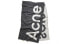 Acne Studios 可回收羊毛混纺logo印花 黑灰色 绒线围巾 男女同款情侣款 / Шарф флисовый Acne CA0104-900