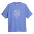 Фото #1 товара Футболка унисекс Puma HOOPS Culture Crew Neck 3/4 Sleeve T-Shirt X Skylar синего цвета