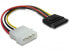 Фото #1 товара Delock 15pin SATA > 4pin straight Cable - 0.06 m - Multicolour