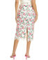 Фото #2 товара Gracia Floral-Lace Slit-Back Bodycon Midi Skirt Women's