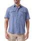 Фото #1 товара Men's Short Sleeve Heathered Fishing Shirt