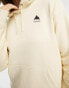 Burton Snowboard Oak pullover hoodie in in cream