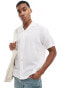 Фото #2 товара Jack & Jones linen shirt with revere collar in white