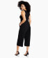 ფოტო #2 პროდუქტის Women's Sleeveless Crewneck Tie-Waist Jumpsuit, Regular & Petite, Created for Macy's