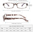 Фото #3 товара Yuluki Pack of 5 Reading Glasses Blue Light Blocking Visual Aid for Women Men Lightweight Rectangle Glasses Spring Hinge