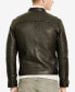 ფოტო #2 პროდუქტის Men's Café Racer Leather Jacket