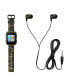 ფოტო #1 პროდუქტის Kid's Dark Green Camo Prints Silicone Strap Touchscreen Smart Watch 42mm with Earbuds Gift Set