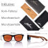 Фото #5 товара glozzi Sunglasses for Men and Women Wood Polarised UV400 with Walnut Wooden Frames and a Cork Case