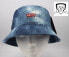 Levi's Bucket Hat Embroidered Logo Tie Dye Women's Medium Blue - White NEW