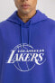 Nba Los Angeles Lakers Oversize Fit Kapüşonlu Kısa Kollu Tişört B3895ax24sp