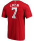 Фото #3 товара Men's Ted Lindsay Red Detroit Red Wings Authentic Stack Retired Player Name and Number T-shirt
