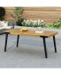 Фото #5 товара Stylish Acacia Wood Dining Table Modern, Weather-Resistant, Seating for 5