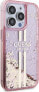 Фото #4 товара Guess Guess GUHCP15XLFCSEGP iPhone 15 Pro Max 6.7" różowy/pink hardcase Liquid Glitter Gold Stripes