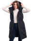 Фото #3 товара Women's Long Quilted Anorak Puffer Vest