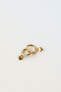 Фото #2 товара Серьги-кольца с сердечками и покрытием золотом 999 пробы ZARA