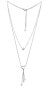 Romantic steel necklace with a heart Kindness Freedom 12417