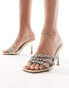 Фото #2 товара Simmi London Messina embellished strappy heeled mule sandal in gold